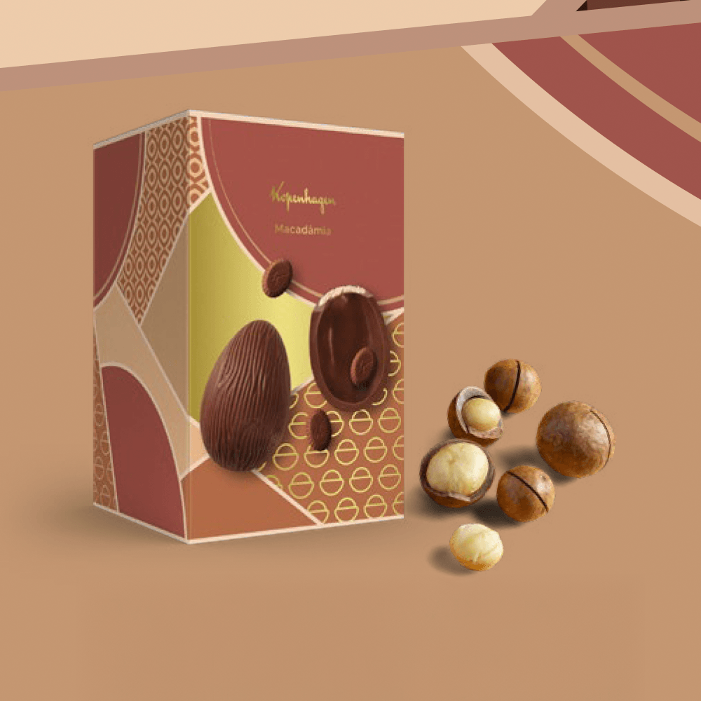 Ovo de Páscoa Recheado Macadâmia 310G