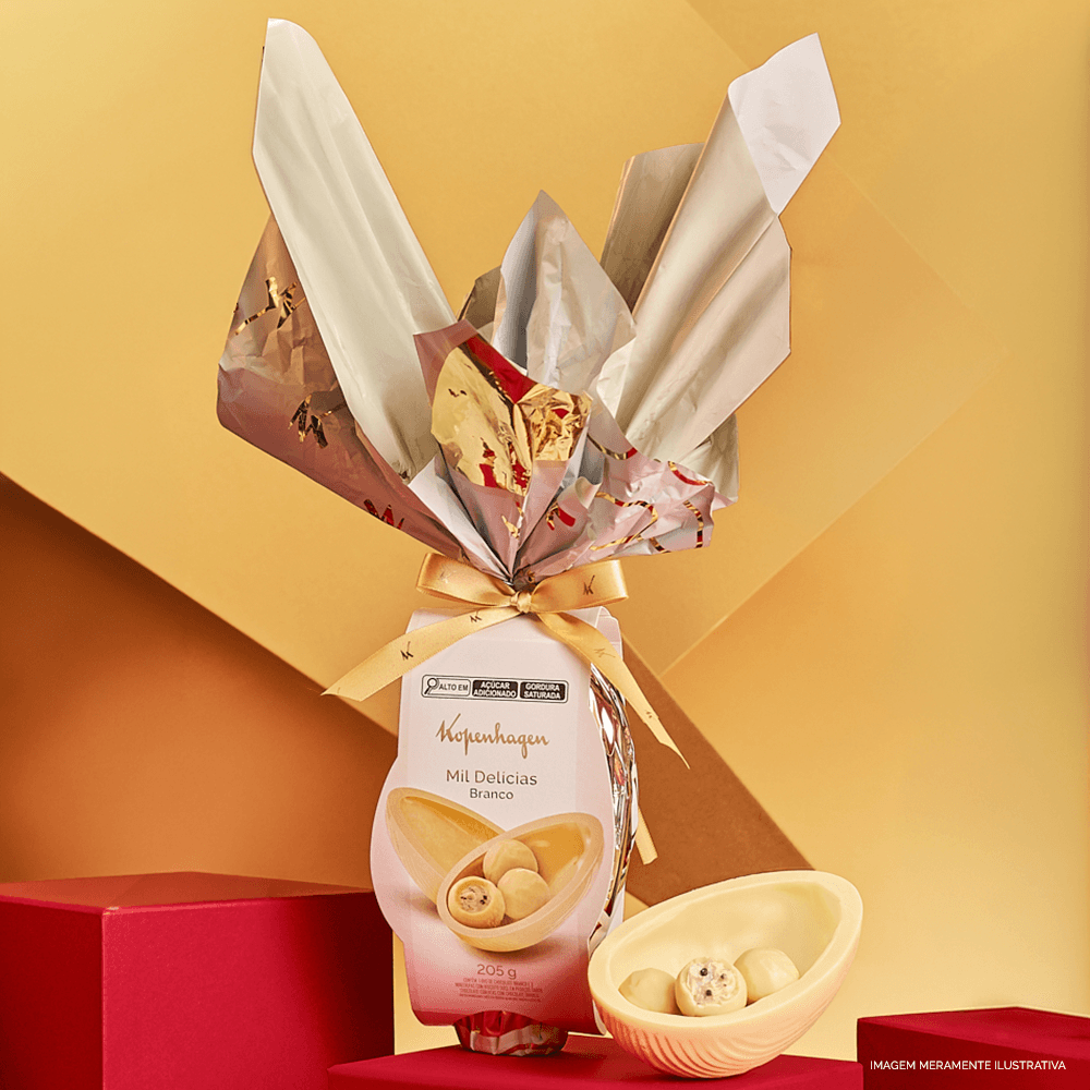 Ovo de Páscoa Mil Delícias Branco 205G