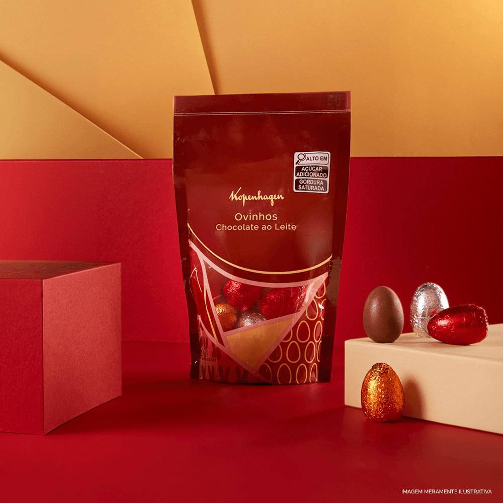 Pouch Ovinhos de Páscoa ao Leite180G